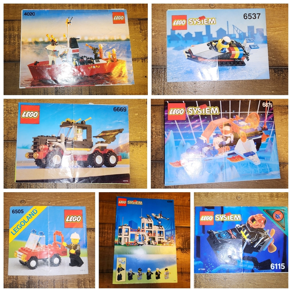 LEGO 80s and 90s **manuals only** assorted lot